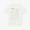T-shirt  Lacoste -Blanc - jersey imprimé