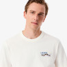 T-shirt Lacoste -Blanc - jersey imprimé