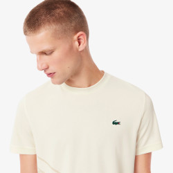 T-shirt Lacoste - Blanc cassé - Tennis Ultra Dry imprimé