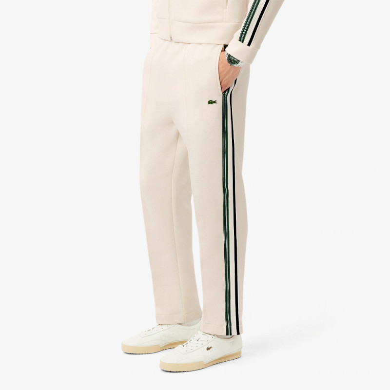Pantalon de survêtement Lacoste – Blanc Cassé – Regular fit, coupe droite