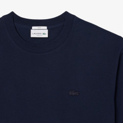 T-shirt Lacoste - Bleu nuit - loose fit jersey épais unisexe