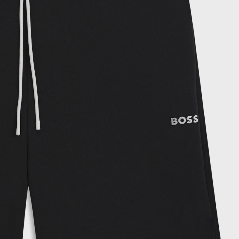 Short Boss SHORTS ZONE - Noir - en coton mélangé à rayures