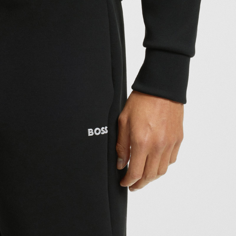 Short Boss SHORTS ZONE - Noir - en coton mélangé à rayures