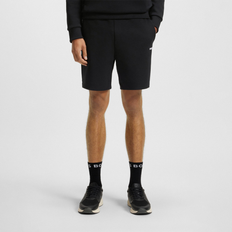 Short Boss SHORTS ZONE - Noir - en coton mélangé à rayures