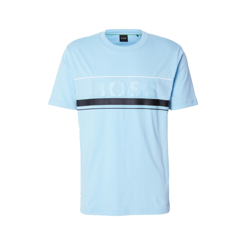 T-shirt BOSS Tee Iconic Zone – Bleu Clair – Style Sportif et Élégance Contemporaine