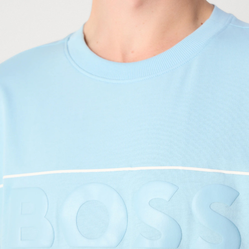T-shirt BOSS Tee Iconic Zone – Bleu Clair – Style Sportif et Élégance Contemporaine