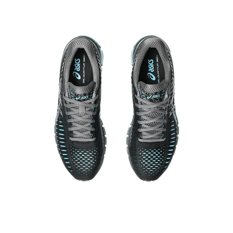 Baskets Asics GEL-QUANTUM 360 I – Noires et Bleues – Le summum du confort enveloppant