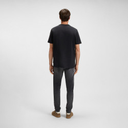 T-Shirt BOSS Straight Fit Noir Te_WHEEL – Minimalisme et élégance contemporaine