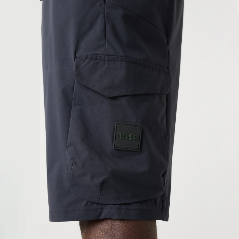 Short cargo Bleu Nuit BOSS S_URBANEX-CARGO – Style fonctionnel et confort technique