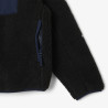 Veste Lacoste - Noir - polaire sherpa color-block