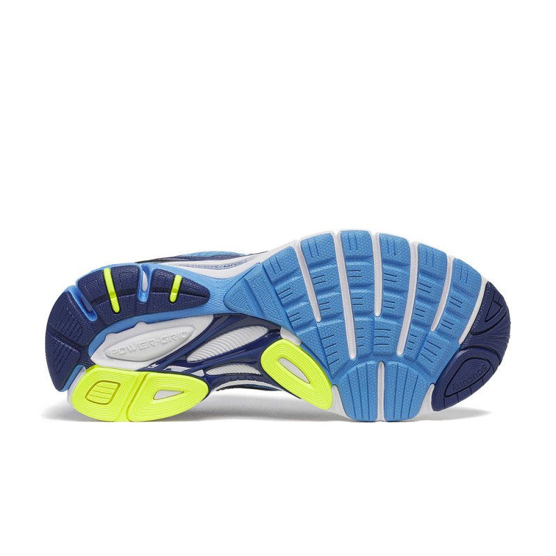 Baskets Saucony ProGrid Guide 7 Femme – Bleu – Rétro-running moderne et tenue adaptative