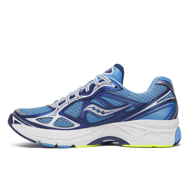 Baskets Saucony ProGrid Guide 7 Femme – Bleu – Rétro-running moderne et tenue adaptative