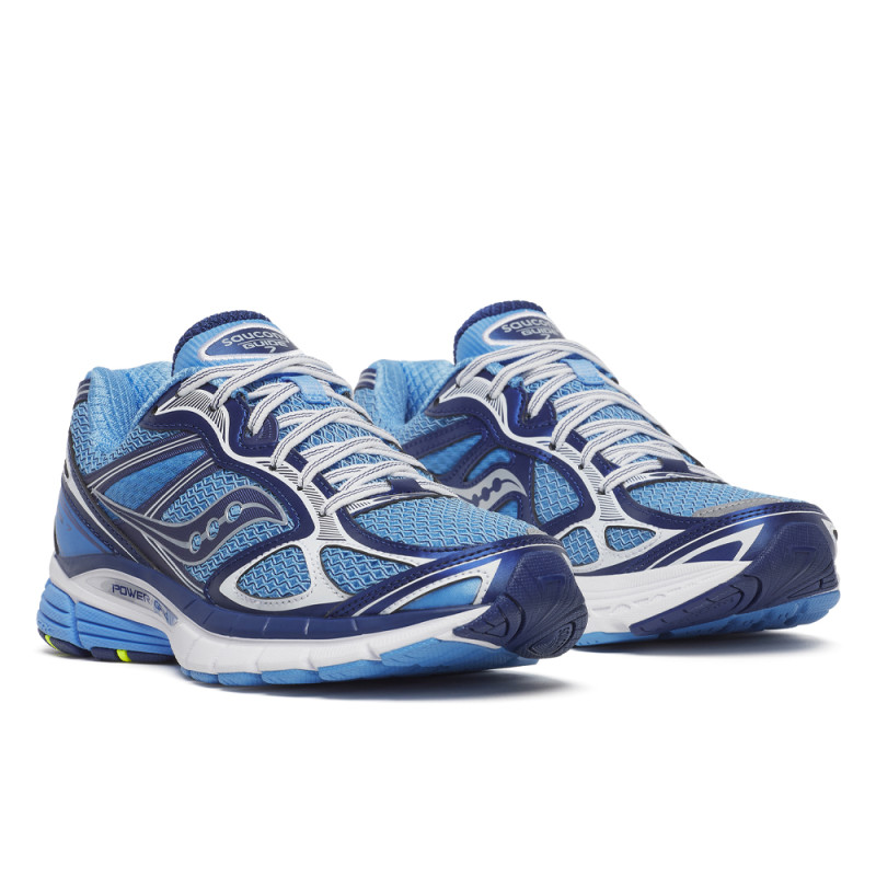 Baskets Saucony ProGrid Guide 7 Femme – Bleu – Rétro-running moderne et tenue adaptative
