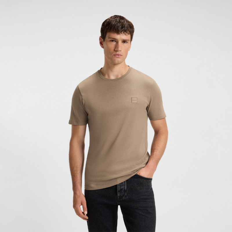 T-shirt BOSS TALES – Taupe – Élégance Décontractée et Confort Premium