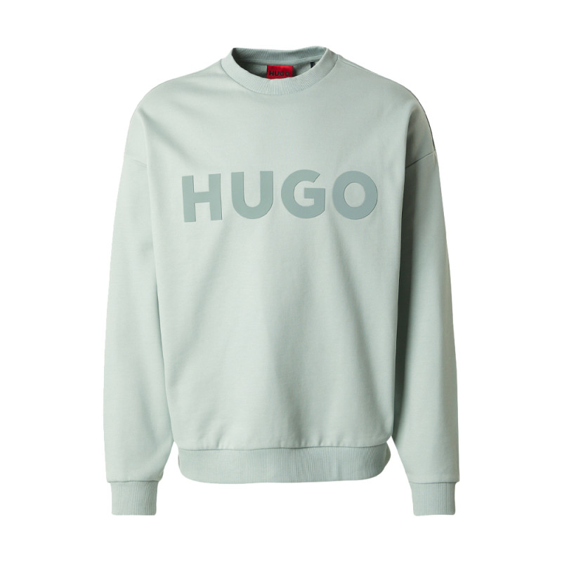Sweatshirt Hugo DINEX Vert – Confort moderne et logo subtil ton sur ton