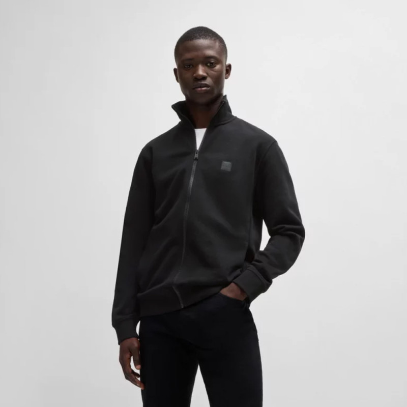 Sweat zippé Boss ZESTART – Noir – Confort « street » et esthétique subtile