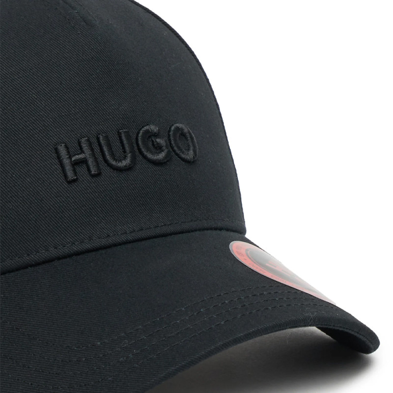 Casquette Hugo Noire en twill de coton avec logo JUDE