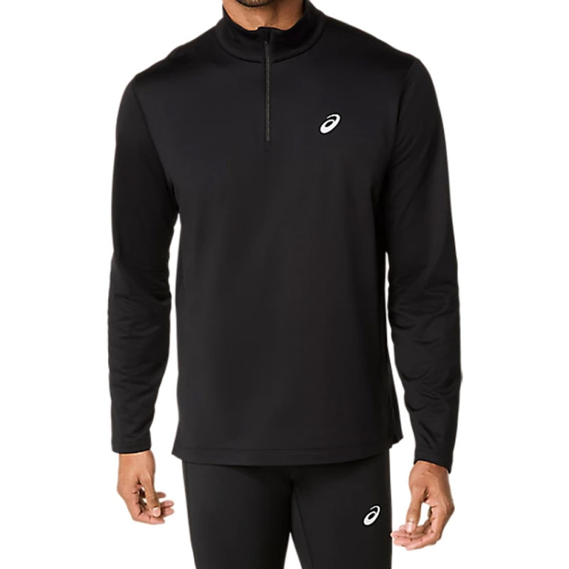 T-shirt Asics Core LS 1/2 Zip Winter Top – Noir – Chaleur technique et protection par temps froid