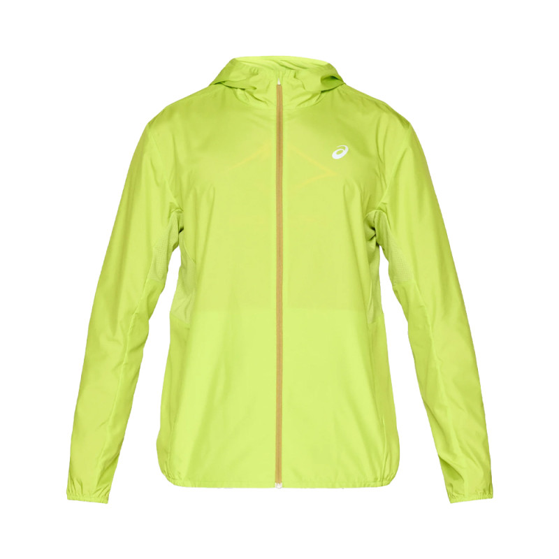 Veste zippée Asics Core Jacket Vert Jaune pour Homme – Légèreté et Protection