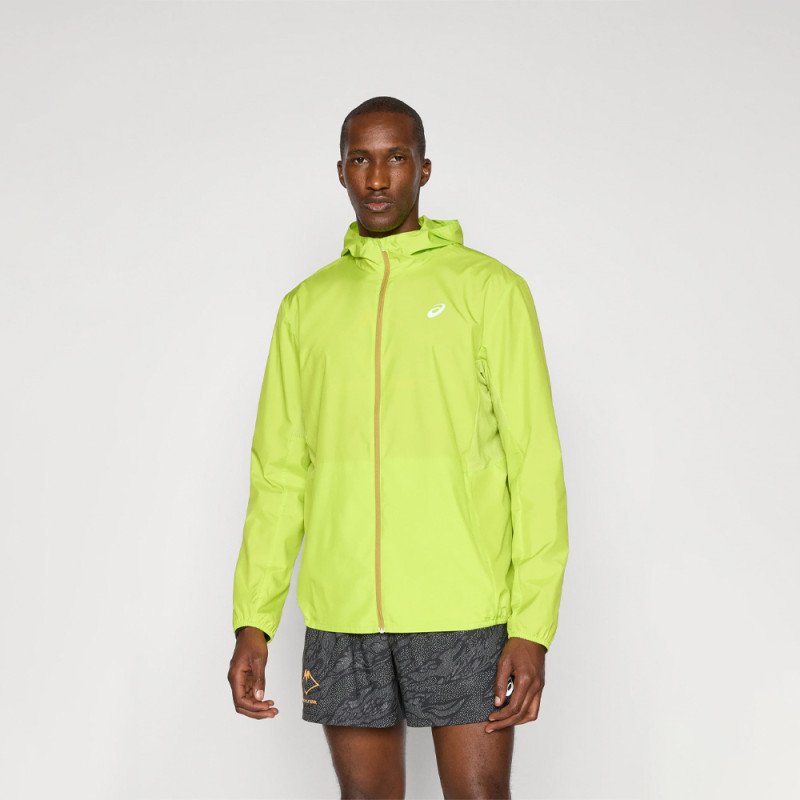 Veste zippée Asics Core Jacket Vert Jaune pour Homme – Légèreté et Protection