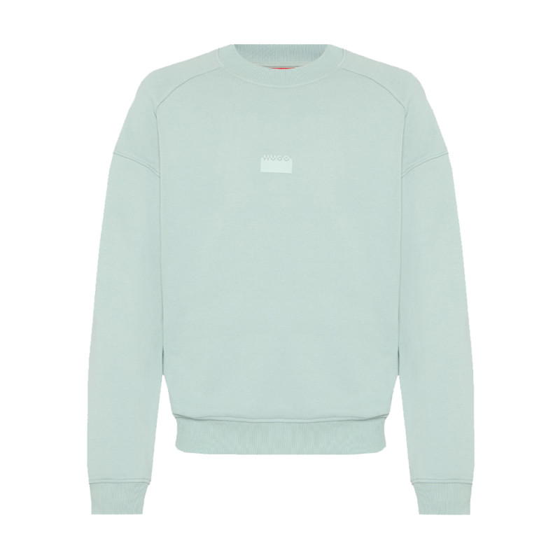 Sweat Hugo DELASTCRAW – Vert – Style relax & logo imprimé