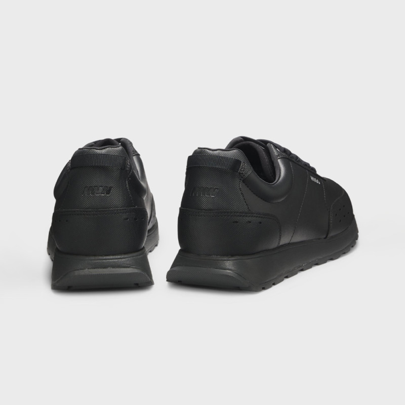 Baskets Hugo ICELIN_RUNN_NYRBPU – Noires – Similicuir & esthétique structurée