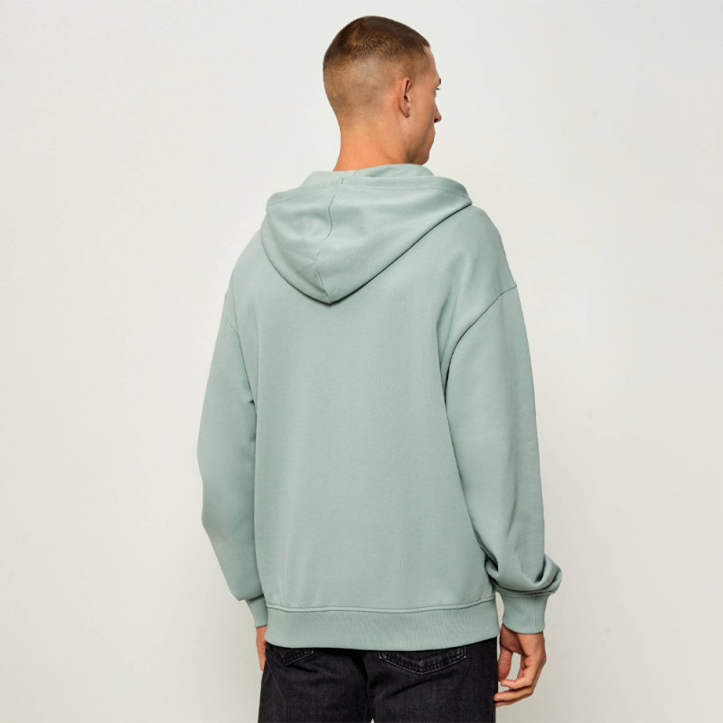 Sweat zippé à capuche Hugo DELASTOMER – Vert – Confort relax et style minimaliste