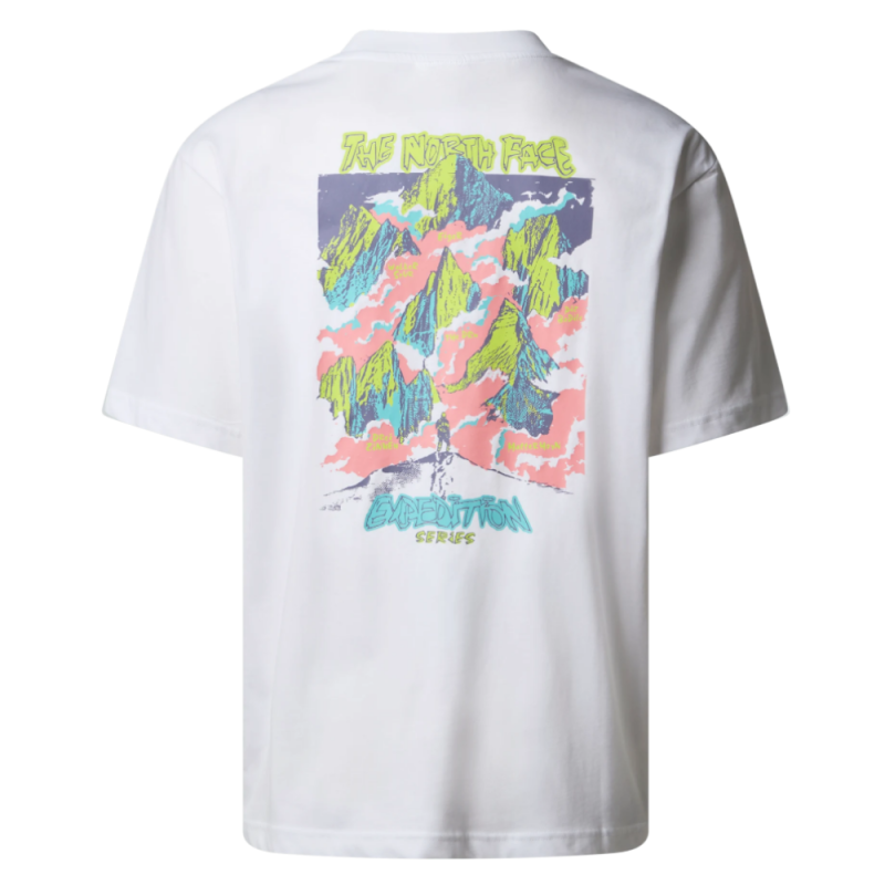 T-shirt The North Face Expedition Celebration Blanc TNF