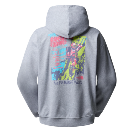 Sweat à Capuche Oversize The North Face Gris Clair