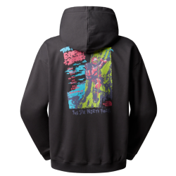 Sweat à Capuche Oversize The North Face Expedition Celebration – Gris Anthracite – Confort & Graphismes Avant/Arrière