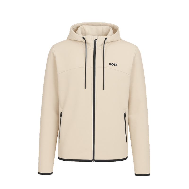 SWEAT À CAPUCHE BOSS SYBRID BEIGE
