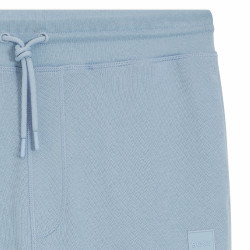 Bas de survêtement en molleton de coton Bleu Boss SESTART avec patch logoté