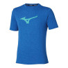 T-Shirt Mizuno Core Runbird Short Sleeve Tee – Bleu “Princess Blue” – Confort & performance respirante