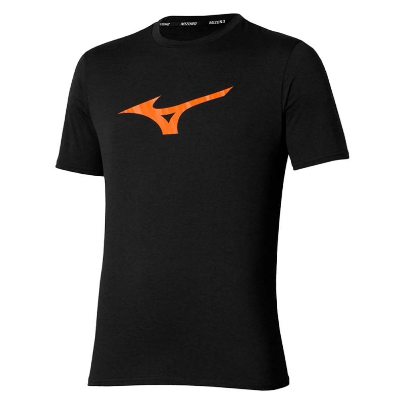 T-Shirt Mizuno Core Runbird Short Sleeve Tee – Noir – Confort & performance respirante