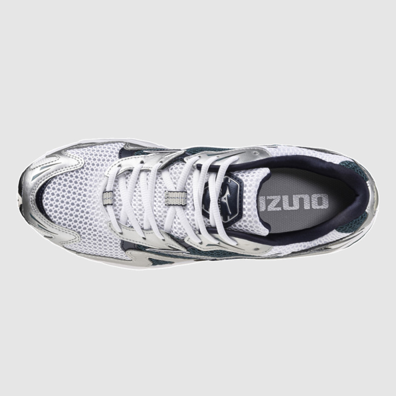 Baskets Mizuno Wave Rider 10 Vertes et Argentées – Alliance de performance et d'esthétique