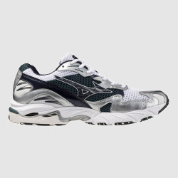 Baskets Mizuno Wave Rider 10 Vertes et Argentées – Alliance de performance et d'esthétique