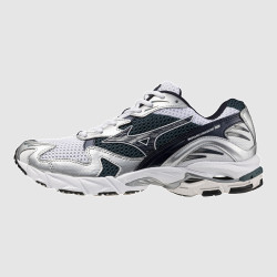 Baskets Mizuno Wave Rider 10 Vertes et Argentées – Alliance de performance et d'esthétique
