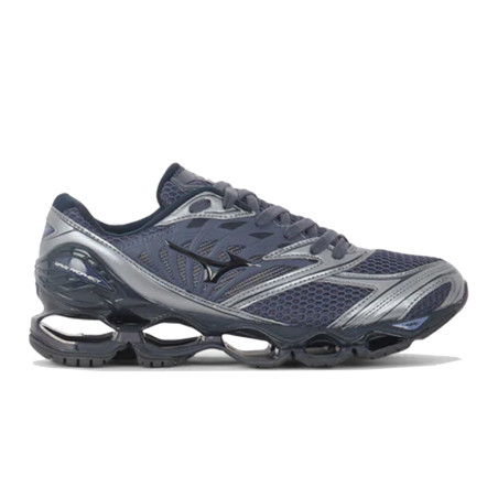 Baskets Mizuno Wave Prophecy LS – Gris et Noir – Performance & Élégance