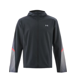 Veste à Capuche Under Armour Velociti Storm – Noir/Gris – Protection Déperlante & Légèreté