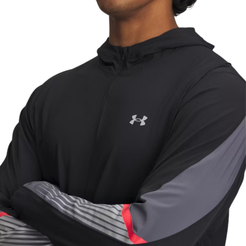 Veste à Capuche Noir Gris