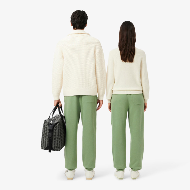 Pantalon de survêtement Lacoste – Vert – en molleton Unisexe