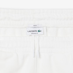 Pantalon de survêtement Lacoste – Blanc – en molleton Unisexe