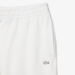 Pantalon de survêtement Lacoste – Blanc – en molleton Unisexe