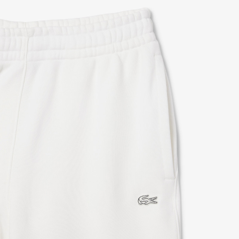 Pantalon de survêtement Lacoste – Blanc – en molleton Unisexe