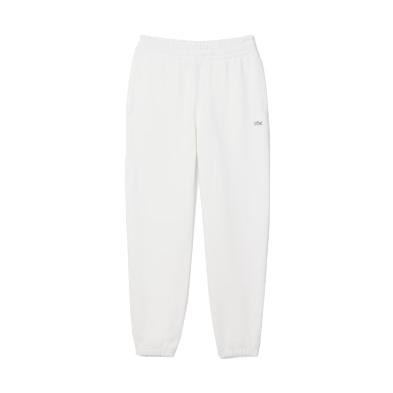 Pantalon de survêtement Lacoste – Blanc – en molleton Unisexe