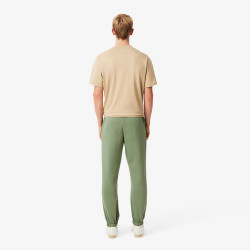 Pantalon de survêtement Lacoste - Vert - regular fit  en molleton gratte
