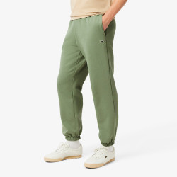 Pantalon de survêtement Lacoste - Vert - regular fit  en molleton gratte
