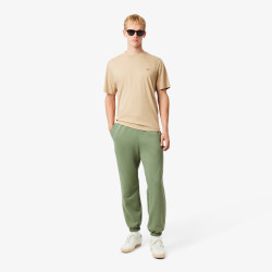 Pantalon de survêtement Lacoste - Vert - regular fit  en molleton gratte