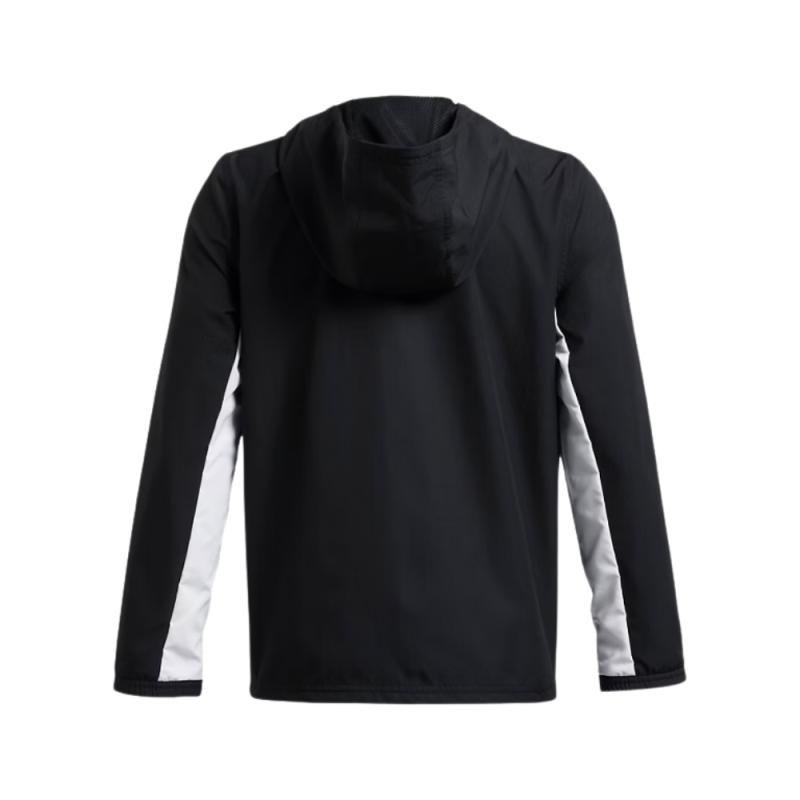 Veste Under Armour Rival Woven – Noir et Blanc – Légère, Résistante & Déperlante