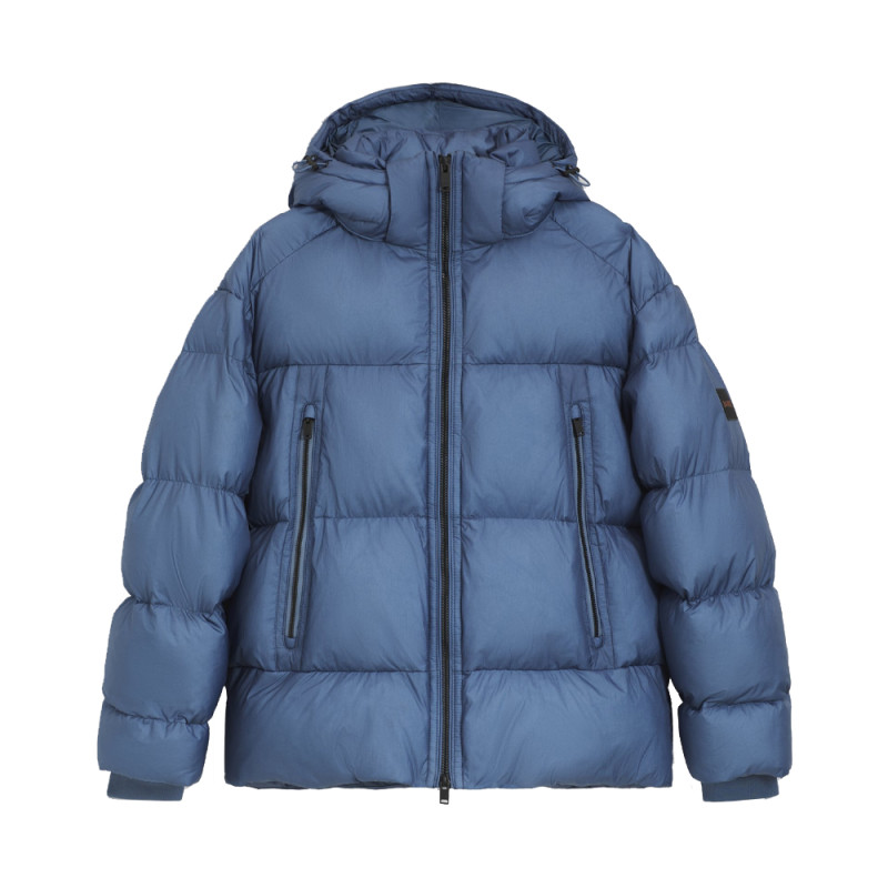 Doudoune Oversize en tissu ripstop froissé Orbok BOSS bleu | Chez DM’Sports